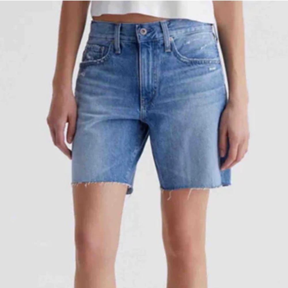 AG Adriano Goldschmied AG-ED Denim Ex Boyfriend Shorts in 18 Year Ceremony 25